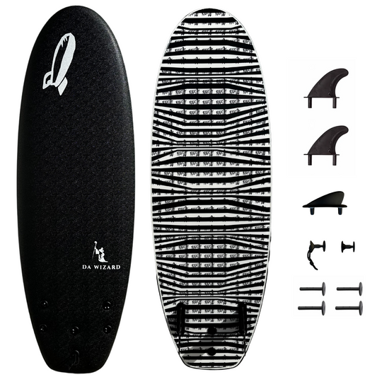 4'10" DA WIZARD performance 2+1 shortboard